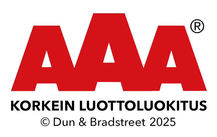 Kaarirakenne korkein luottoluokitus 2025.